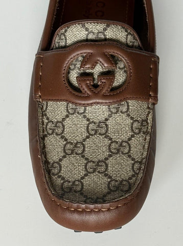 Gucci Men’s Leather GG Driver Loafers Shoes Brown 10.5 US (10 Gucci) 730148 NIB