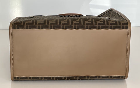 Fendi Roma Jackuard FF Logo Canvas Sunshine Large Tote Bag 8BH372 IT NWT $3450