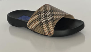Burberry Dive Sand IP Check Slide Sandals 8 US (41 Euro) 8102133 IT NIB $390