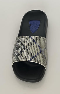 Burberry Dive Lichen IP Check Slide Sandals 8 US (41 Euro) 8102419 IT NIB $390