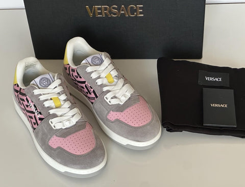 Versace Greca Women’s Medusa Pink/Yellow/Gray Sneakers 9 US (39 Eu) 1014316 NIB