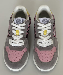 Versace Greca Women’s Medusa Pink/Yellow/Gray Sneakers 9 US (39 Eu) 1014316 NIB