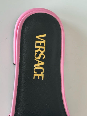 VERSACE Gold Medusa Women's Rose/White Sandals 5.5 US (35.5) 1019229 Spain NIB