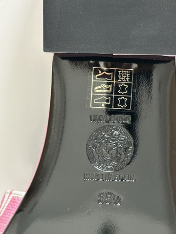 VERSACE Gold Medusa Women's Rose/White Sandals 5.5 US (35.5) 1019229 Spain NIB