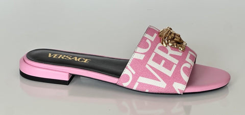 VERSACE Gold Medusa Women's Rose/White Sandals 5.5 US (35.5) 1019229 Spain NIB