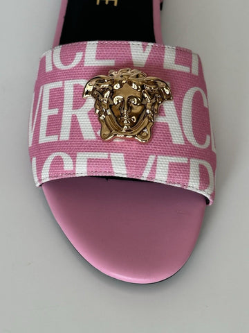 VERSACE Gold Medusa Women's Rose/White Sandals 5.5 US (35.5) 1019229 Spain NIB