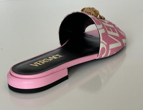 VERSACE Gold Medusa Women's Rose/White Sandals 5.5 US (35.5) 1019229 Spain NIB