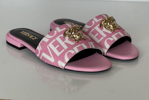 VERSACE Gold Medusa Women's Rose/White Sandals 5.5 US (35.5) 1019229 Spain NIB