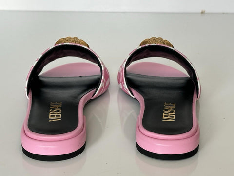 VERSACE Gold Medusa Women's Rose/White Sandals 5.5 US (35.5) 1019229 Spain NIB
