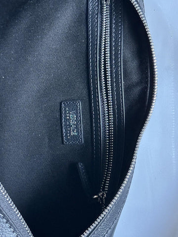 Versace Silver Medusa Head Calf Leather Medium Black Hobo Bag 1007679 NWOT $2325