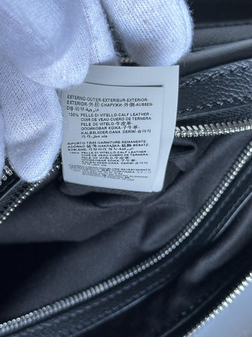 Versace Silver Medusa Head Calf Leather Medium Black Hobo Bag 1007679 NWOT $2325