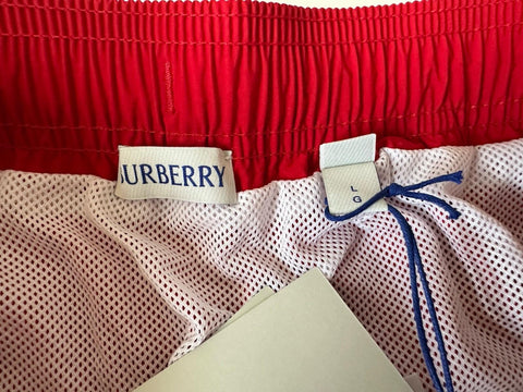 Burberry Men's Martin Red Boxer Swim Shorts Large 81115841004 NWT $340