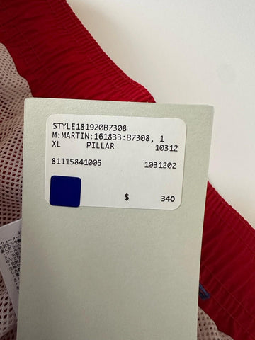 Burberry Men's Martin Red Boxer Swim Shorts XL 81115841004 NWT $340
