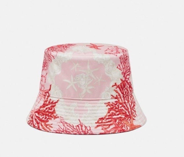 Versace Nylon Twill Barocco Sea Bucket Hat (57 cm) 1012790 Italy NWT $575