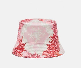 Versace Nylon Twill Barocco Sea Bucket Hat (57 cm) 1012790 Italy NWT $575