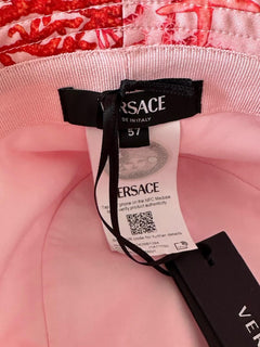 Versace Nylon Twill Barocco Sea Bucket Hat (57 cm) 1012790 Italy NWT $575