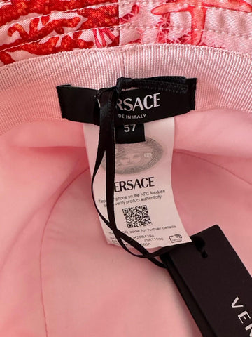 Versace Nylon Twill Barocco Sea Bucket Hat (57 cm) 1012790 Italy NWT $575