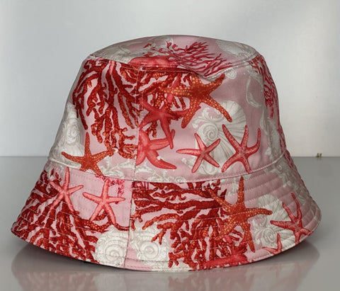 Versace Nylon Twill Barocco Sea Bucket Hat (57 cm) 1012790 Italy NWT $575