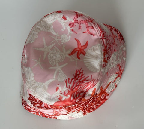 Versace Nylon Twill Barocco Sea Bucket Hat (57 cm) 1012790 Italy NWT $575