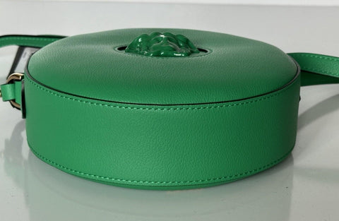 Versace Medusa Head Leather Round Bright Green Crossbody Bag 1021602 IT NWT