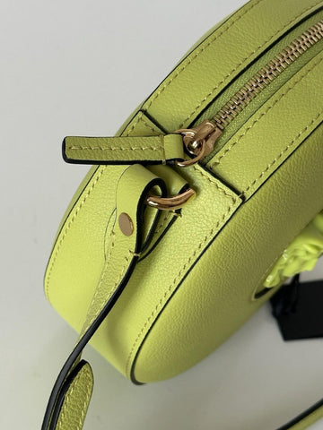 Versace Medusa Head Calf Leather Round Citron Crossbody Bag 1021602 IT NWT