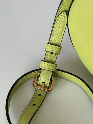 Versace Medusa Head Calf Leather Round Citron Crossbody Bag 1021602 IT NWT