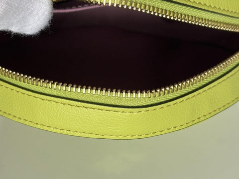 Versace Medusa Head Calf Leather Round Citron Crossbody Bag 1021602 IT NWT