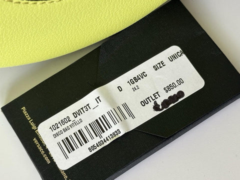 Versace Medusa Head Calf Leather Round Citron Crossbody Bag 1021602 IT NWT