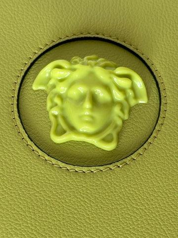 Versace Medusa Head Calf Leather Round Citron Crossbody Bag 1021602 IT NWT