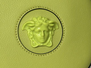 Versace Medusa Head Calf Leather Round Citron Crossbody Bag 1021602 IT NWT