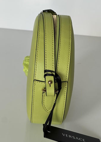 Versace Medusa Head Calf Leather Round Citron Crossbody Bag 1021602 IT NWT