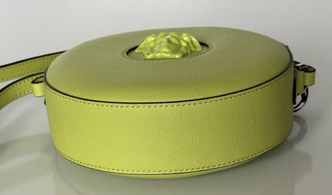 Versace Medusa Head Calf Leather Round Citron Crossbody Bag 1021602 IT NWT