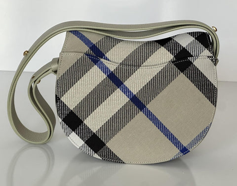 Burberry Small Rocking Horse Check Lichen Bag Jackquard Italy 80996621 NWT $1990