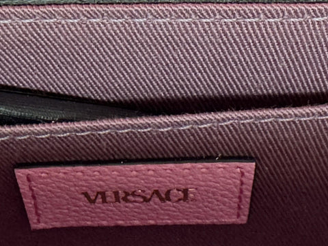 Versace Gold Medusa Head Leather Pink Paradise Small Shoulder Bag 1008100 NWT