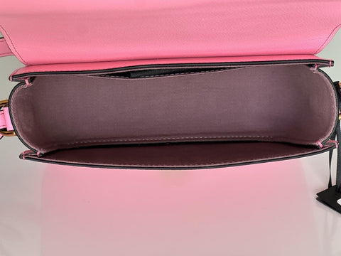 Versace Gold Medusa Head Leather Pink Paradise Small Shoulder Bag 1008100 NWT