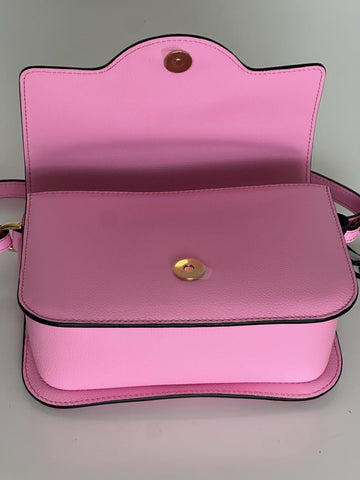 Versace Gold Medusa Head Leather Pink Paradise Small Shoulder Bag 1008100 NWT