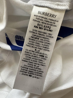 Burberry EKD Printed Men’s White/Blue T-shirt Small 8077669 Portugal NWT $910