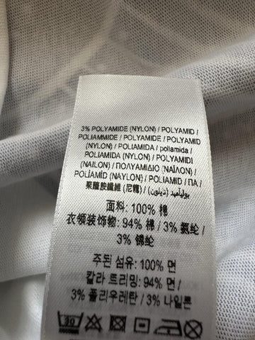 Burberry EKD Printed Men’s White/Blue T-shirt Medium 8077669 Portugal NWT $910