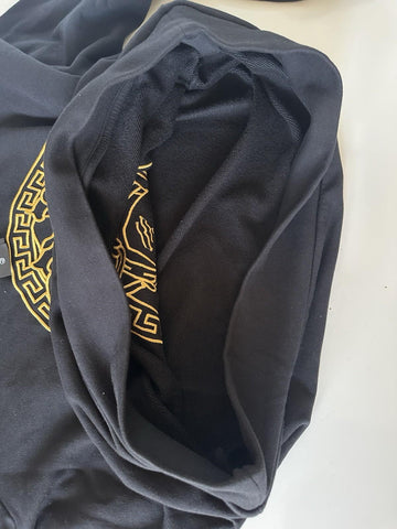 Versace Medusa Embroidered Black Cotton Sweatshirt  6 US 40 Eu A89567S NWT $790