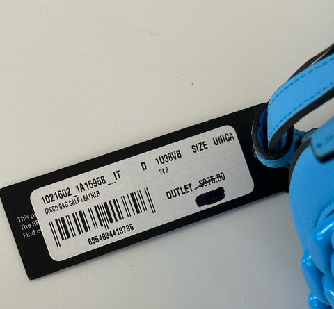 Versace Medusa Head Calf Leather Round Blue Crossbody Bag 1021602 IT NWT $1500