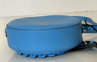 Versace Medusa Head Calf Leather Round Blue Crossbody Bag 1021602 IT NWT $1500