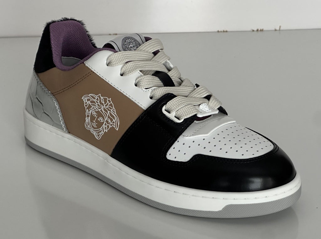 Versace Women’s Medusa Multicolor Leather Sneakers 9 US (39) Italy 1014316 NIB