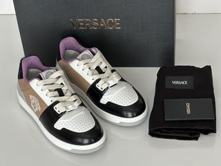 Versace Women’s Medusa Multicolor Leather Sneakers 9 US (39) Italy 1014316 NIB