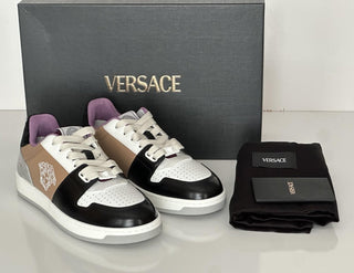 Versace Women’s Medusa Multicolor Leather Sneakers 9 US (39) Italy 1014316 NIB
