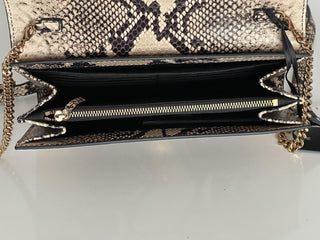 Versace Virtus Leather Brown Wallet on Chain Shoulder Bag 1006364 IT NWT $1275
