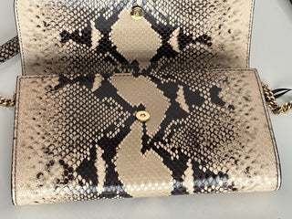 Versace Virtus Leather Brown Wallet on Chain Shoulder Bag 1006364 IT NWT $1275