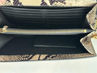 Versace Virtus Leather Brown Wallet on Chain Shoulder Bag 1006364 IT NWT $1275