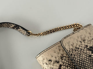 Versace Virtus Leather Brown Wallet on Chain Shoulder Bag 1006364 IT NWT $1275