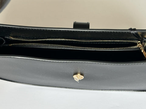 Versace Greca Goddess Leather Black Large Hobo Bag 1013166 Italy NWT $1795