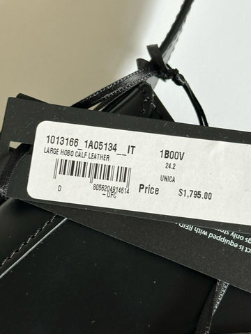 Versace Greca Goddess Leather Black Large Hobo Bag 1013166 Italy NWT $1795